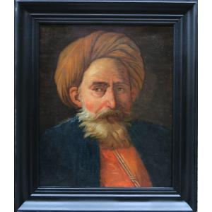 Portrait Early 19th Century After Girodet Of The Mameluke Katchef Dahouth