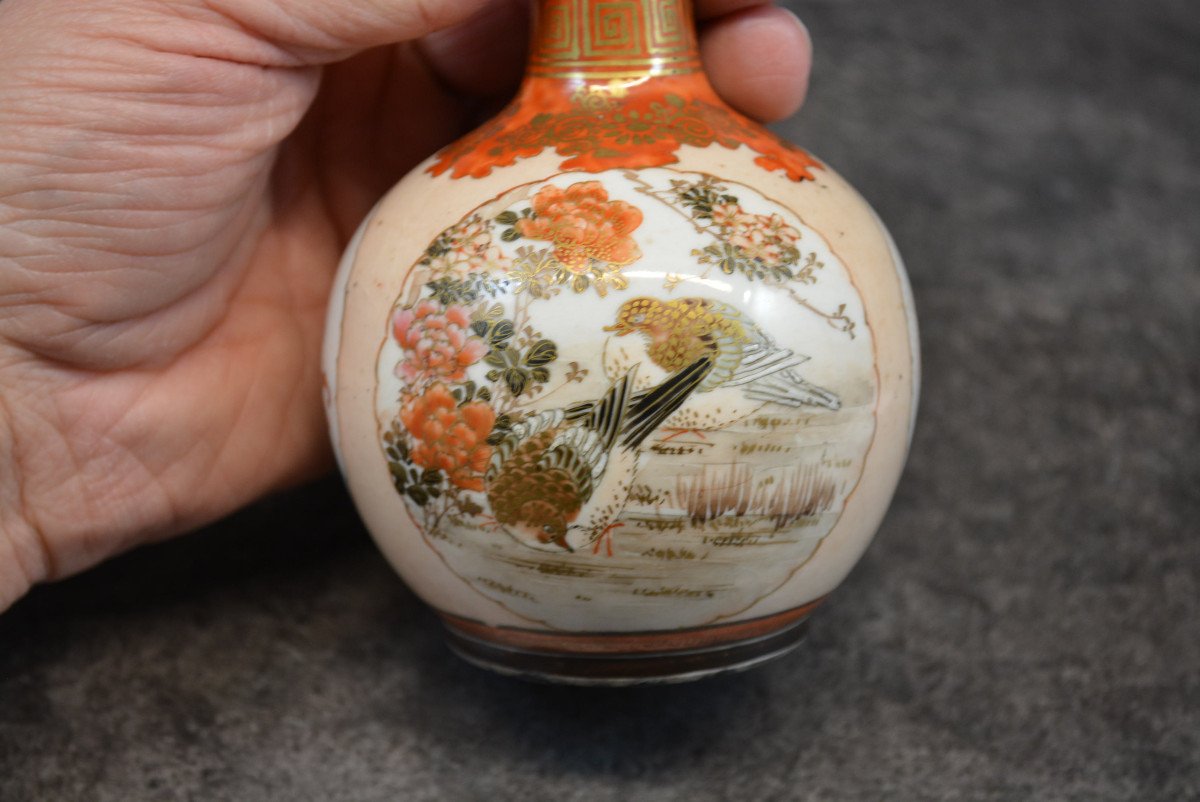 Paire De Vase Ancien En Porcelaine De Satsuma Japon - Chine-photo-6