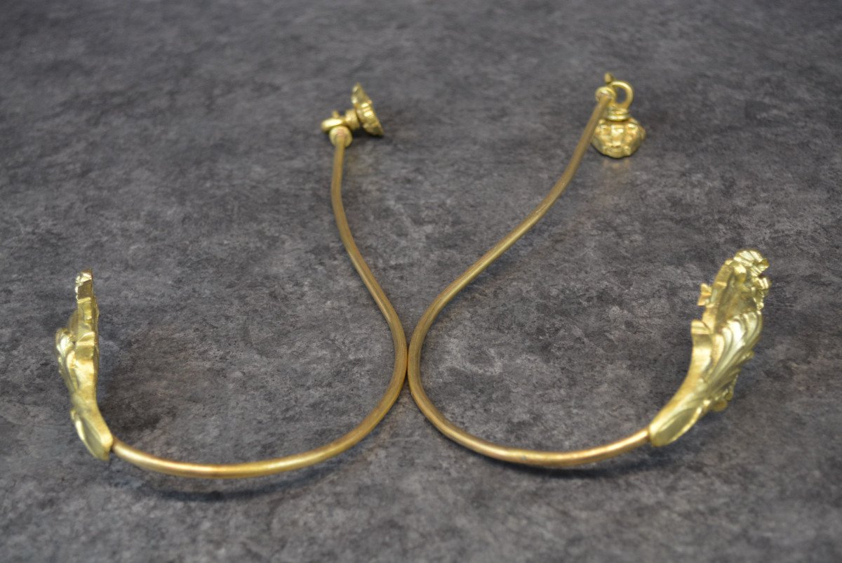 Pair Of Embrase In Gilt Bronze Louis XVI Style-photo-4