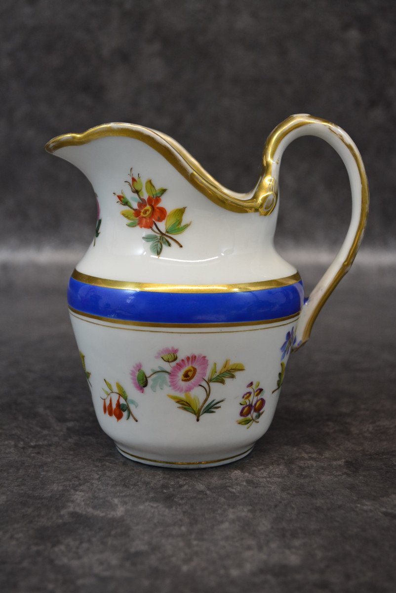 Paris Porcelain Milk Jug Floral Decor-photo-4