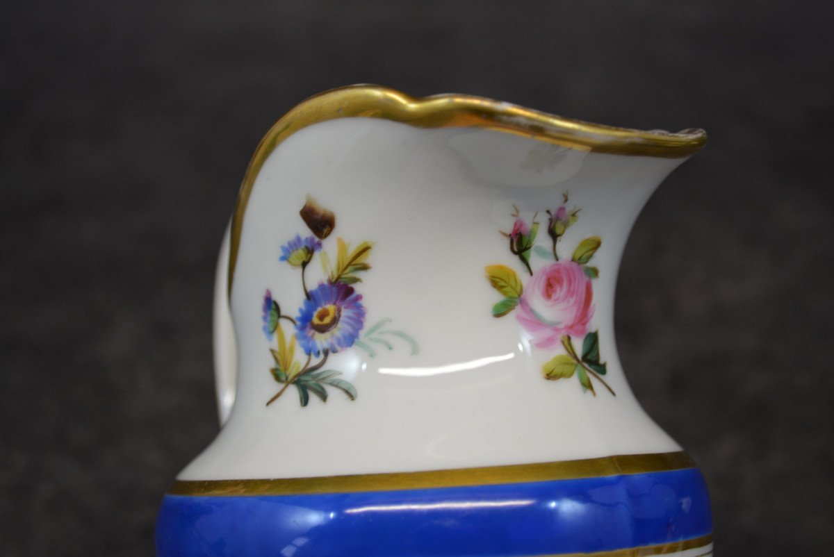 Paris Porcelain Milk Jug Floral Decor-photo-6