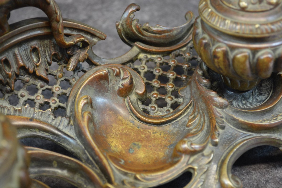 Bronze Inkwell With Chimera-photo-6