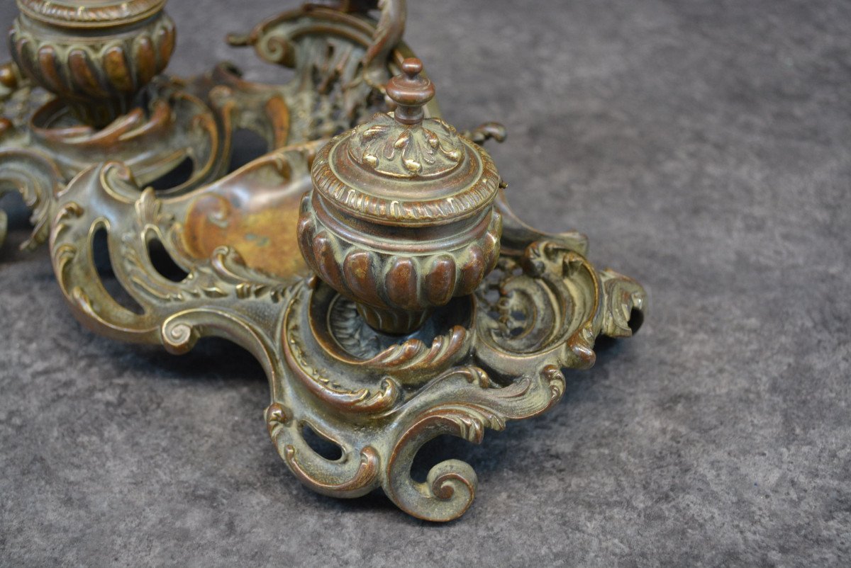 Bronze Inkwell With Chimera-photo-7