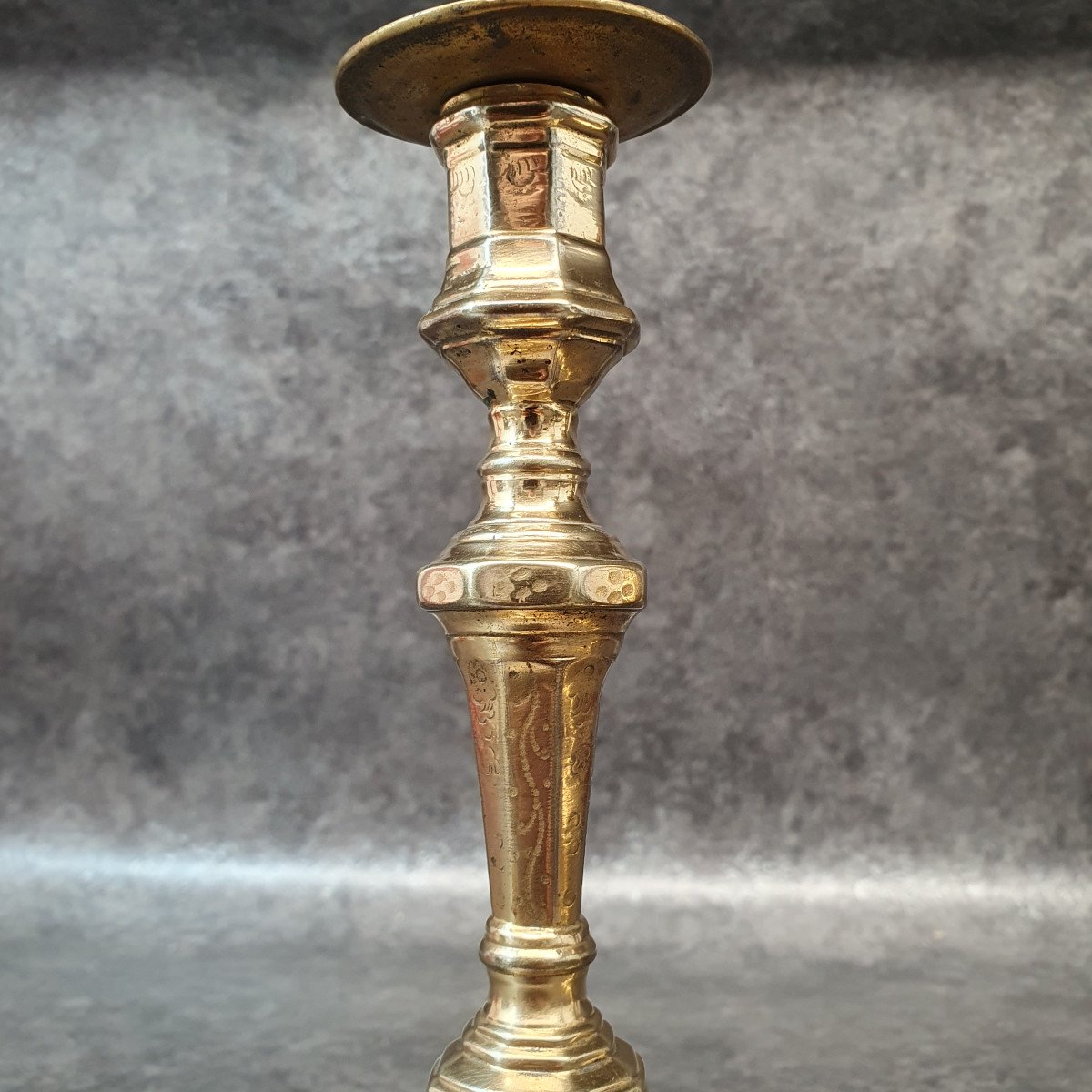 Pair Of Gilt Bronze Candlesticks XVIII-photo-1