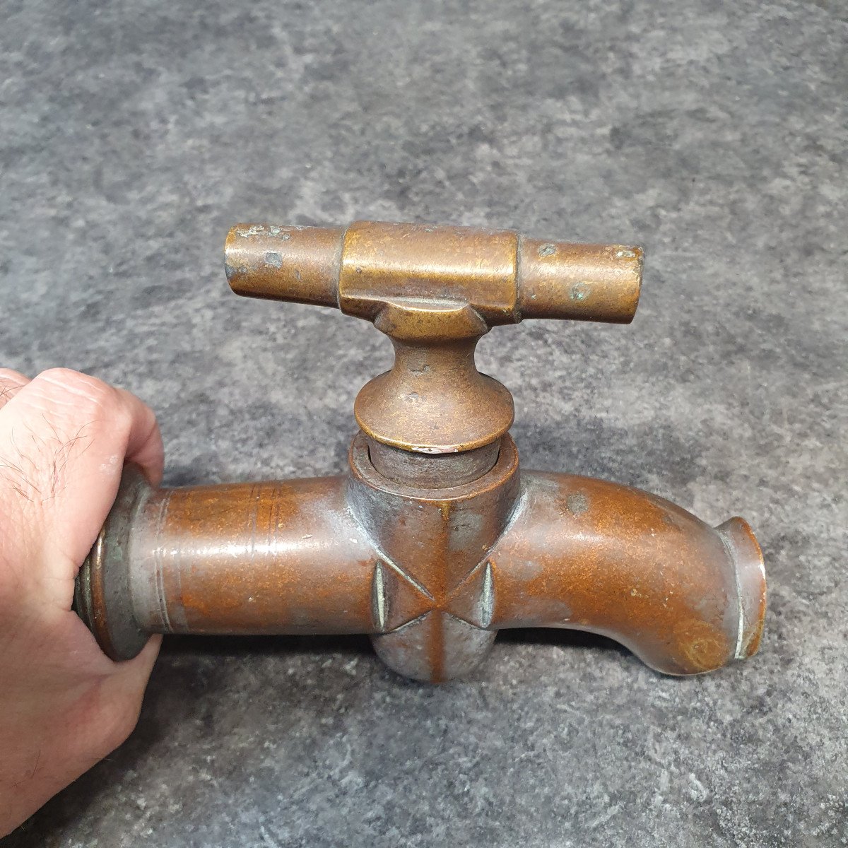 Old Large Bronze Faucet-photo-1