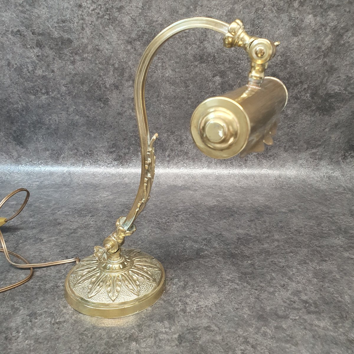 Lampe De Bureau En Bronze P.gilles-photo-2