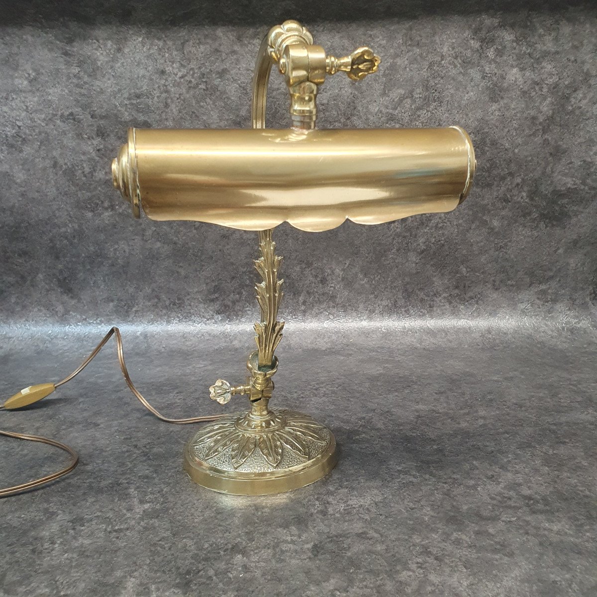 Lampe De Bureau En Bronze P.gilles-photo-3