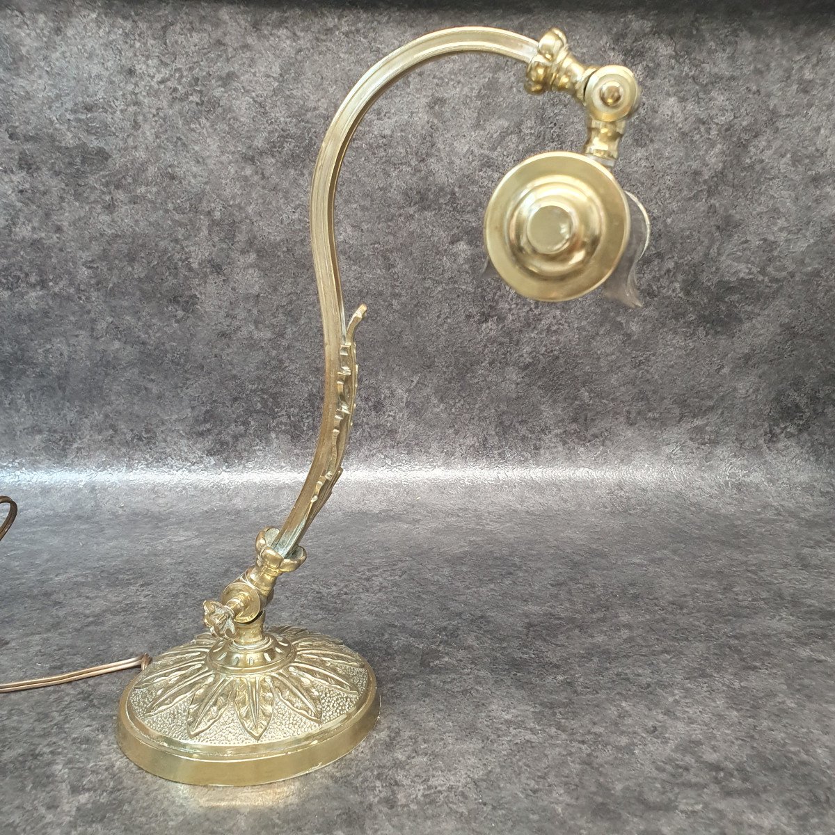 Lampe De Bureau En Bronze P.gilles-photo-4