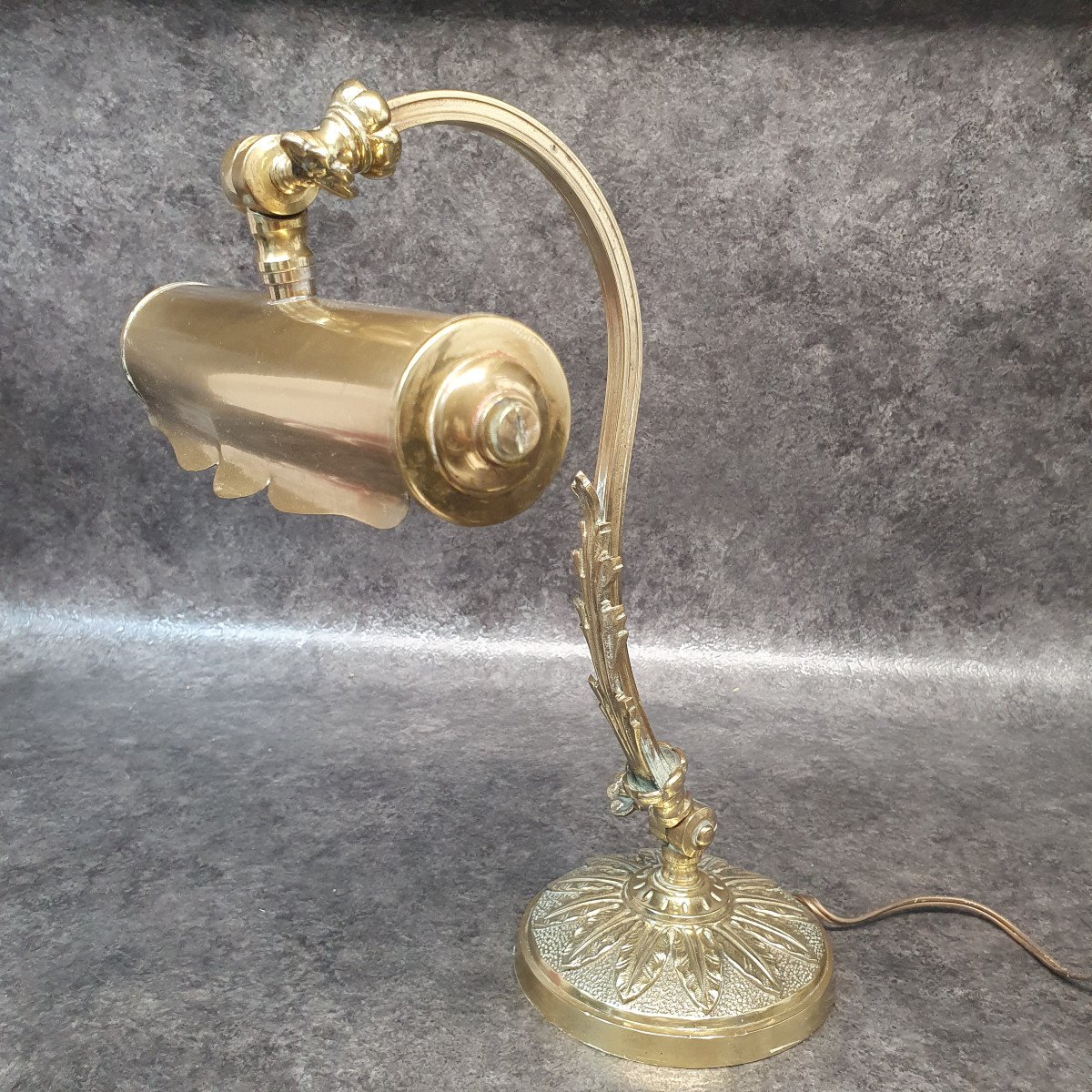 Lampe De Bureau En Bronze P.gilles