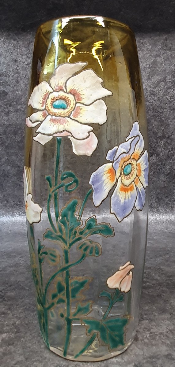 Vase En Verre émaillé Legras