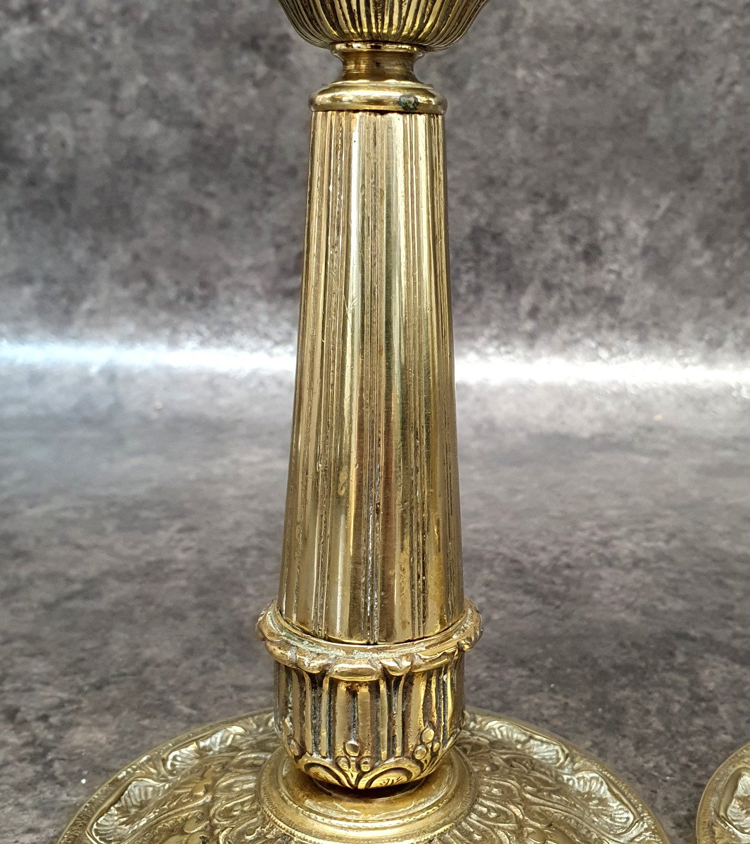 Pair Of Bronze Candlesticks-photo-1