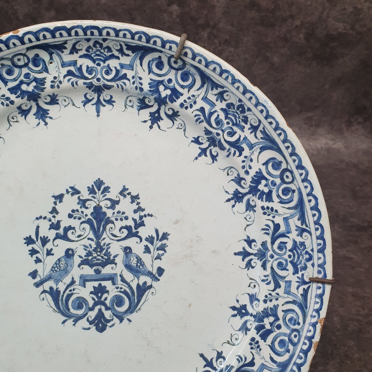 Assiette En Faience De Rouen -photo-4