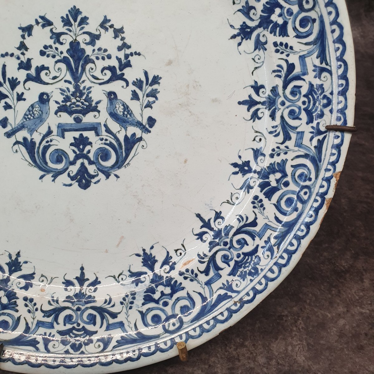 Assiette En Faience De Rouen -photo-1