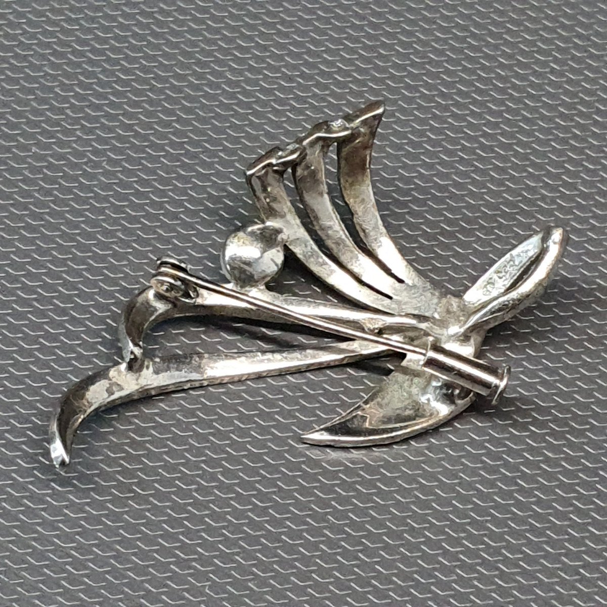 Broche En Argent Et Marcassite-photo-5