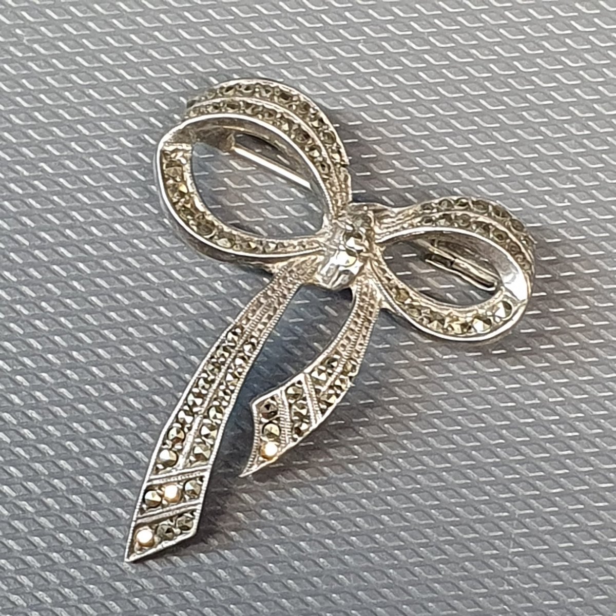 Broche En Argent Et Marcassite-photo-2