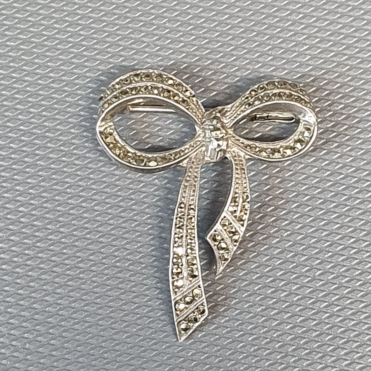 Broche En Argent Et Marcassite-photo-3