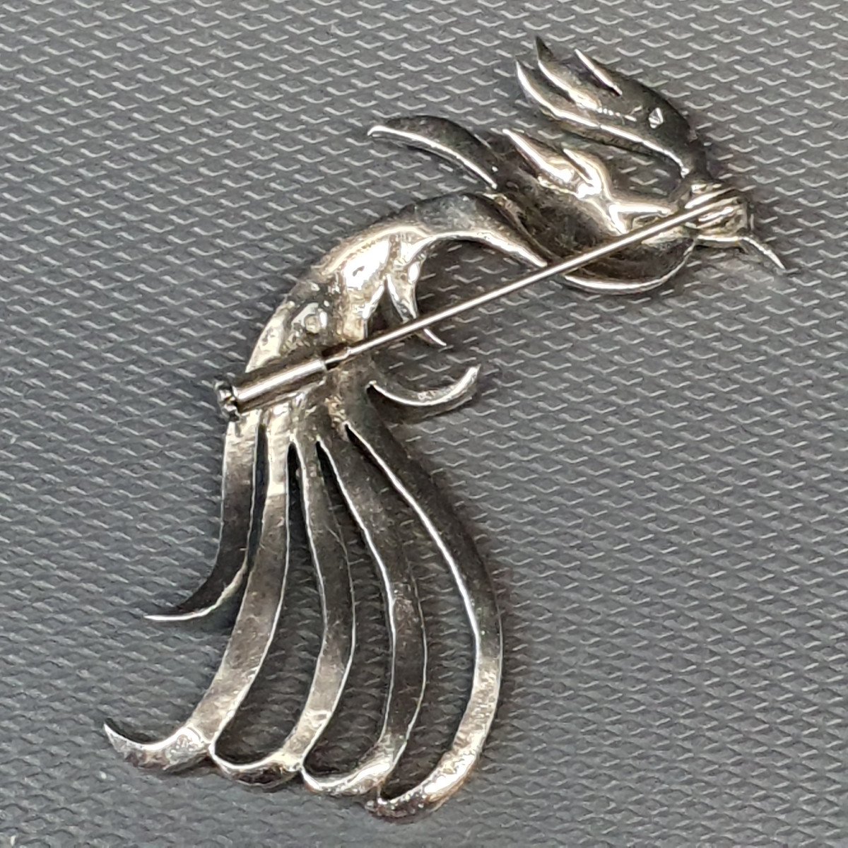 Bird Of Paradise Silver Brooch-photo-1