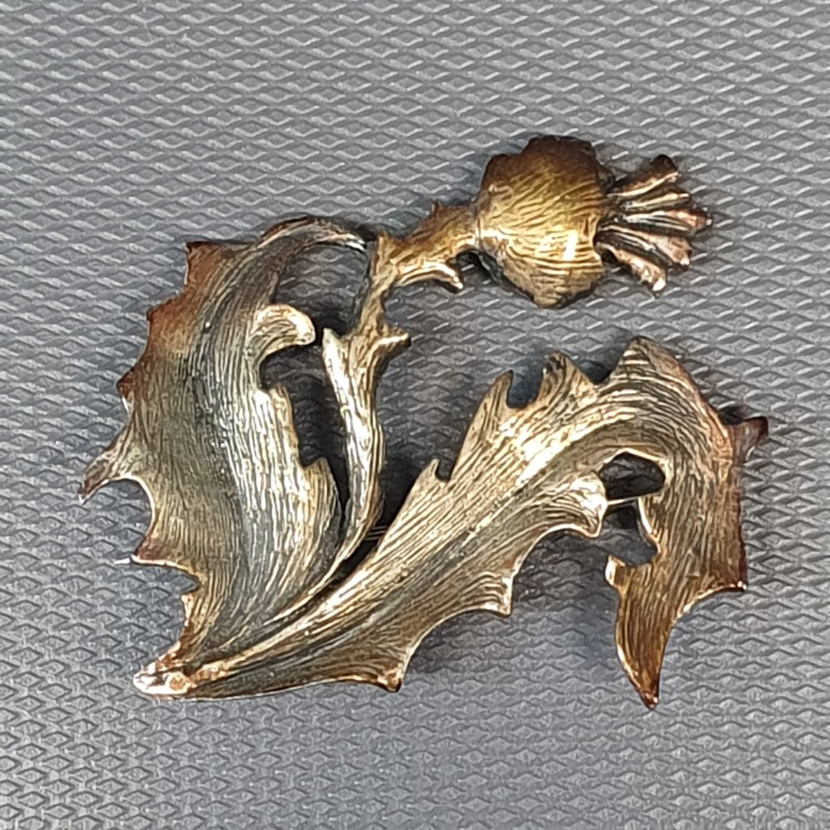 Broche Art Nouveau En Argent Massif-photo-3