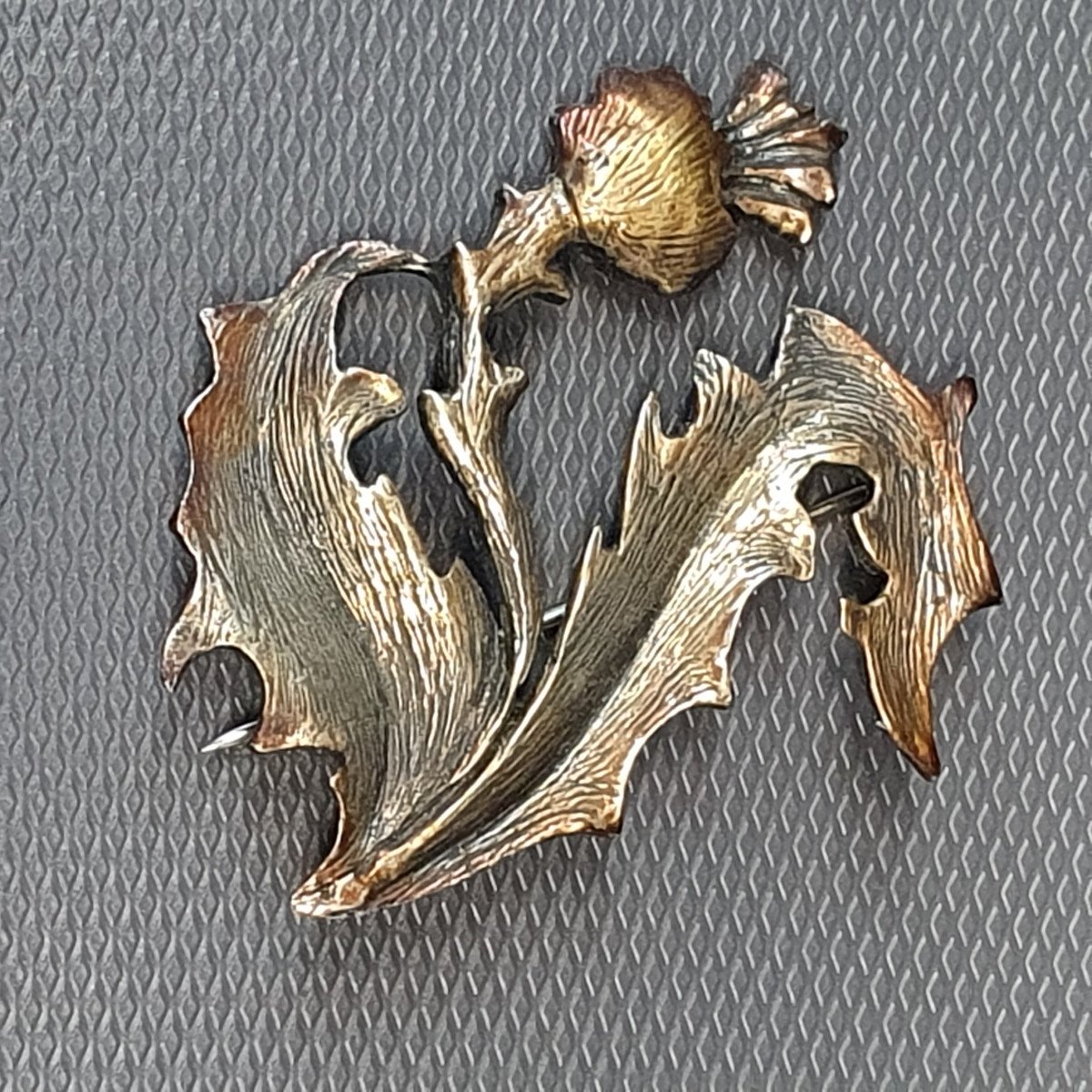 Broche Art Nouveau En Argent Massif