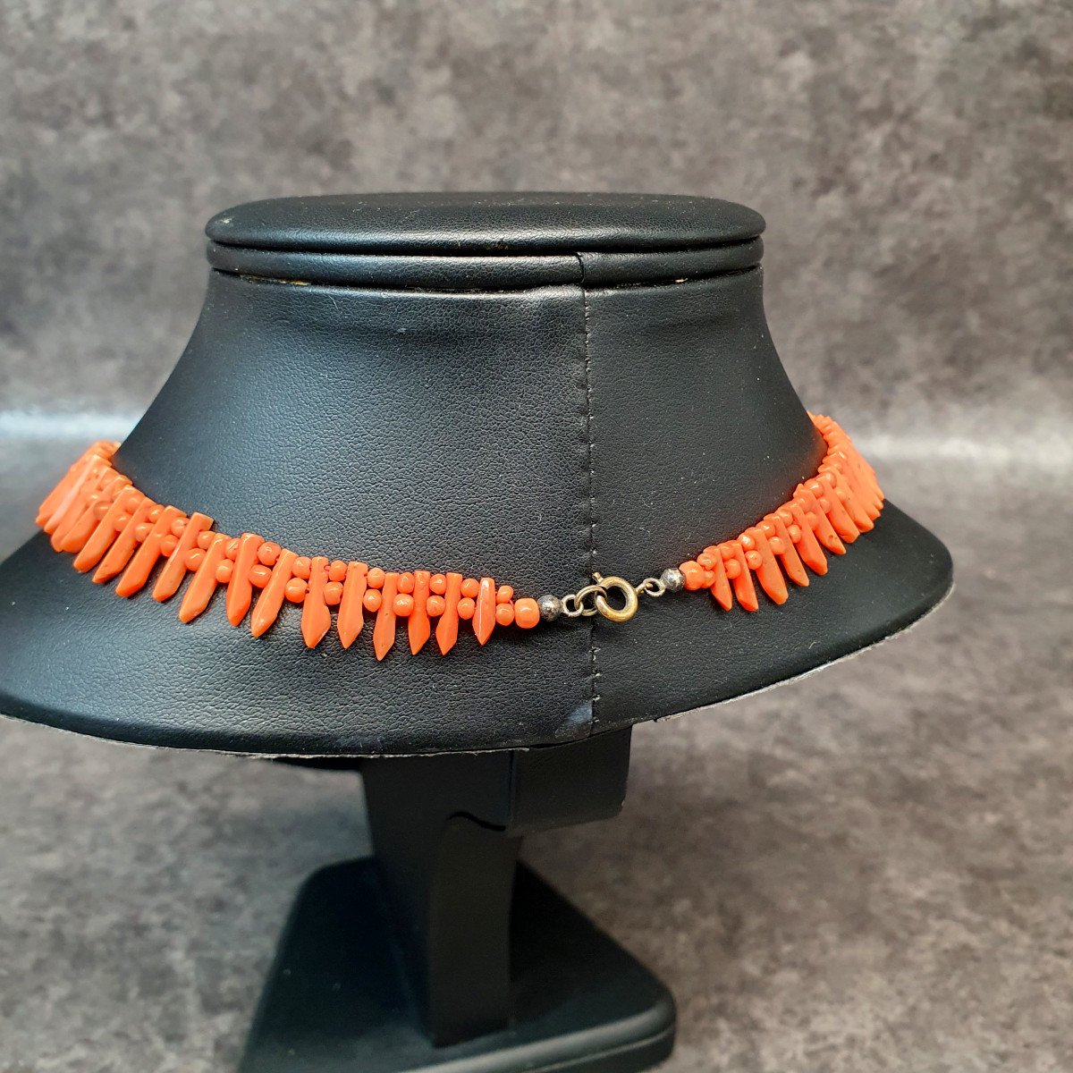 Art Deco Coral Necklace-photo-4