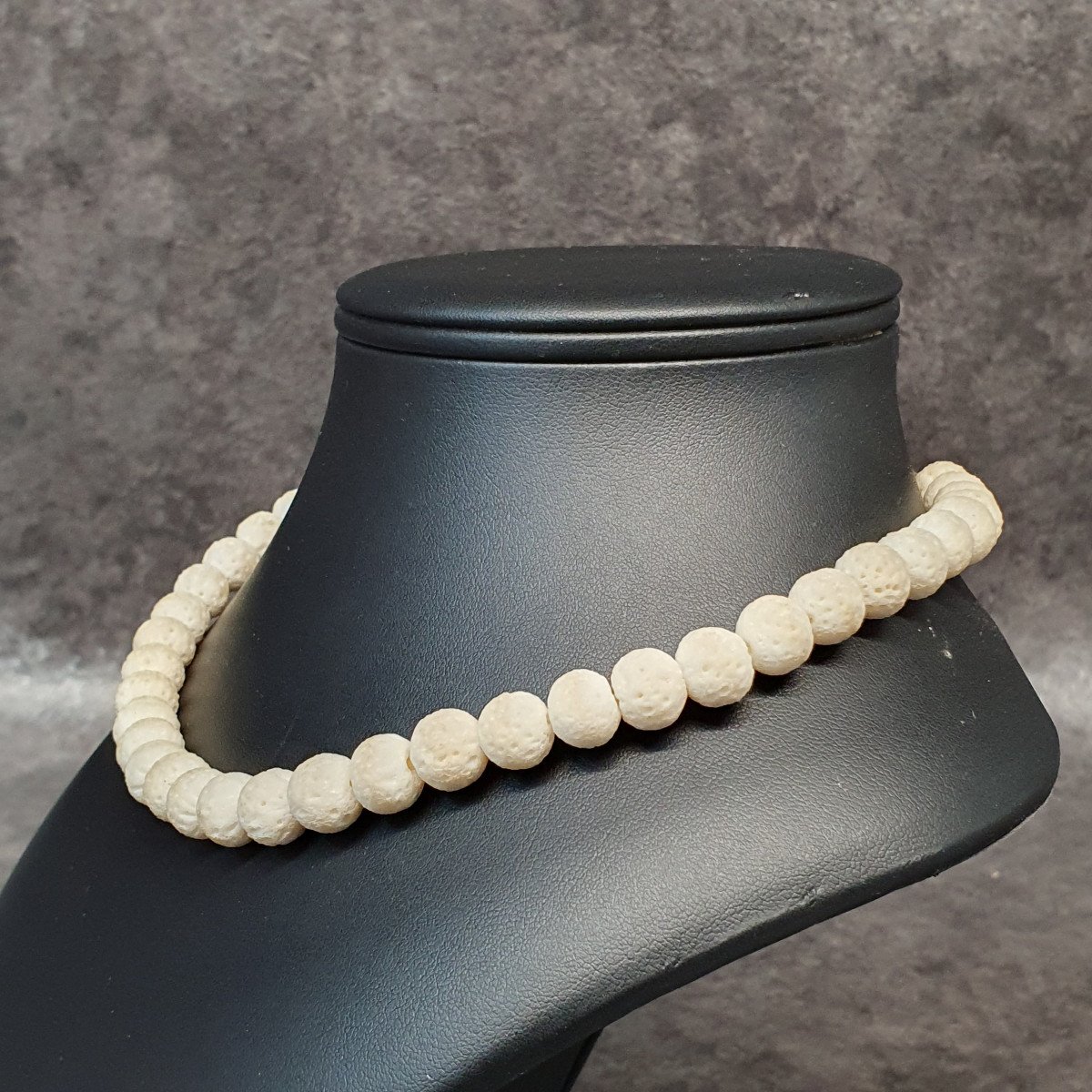 Collier En Corail Ponge Blanc-photo-1