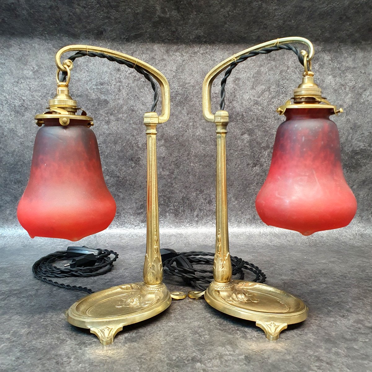 Pair Of Charles Ranc Lamps-photo-2