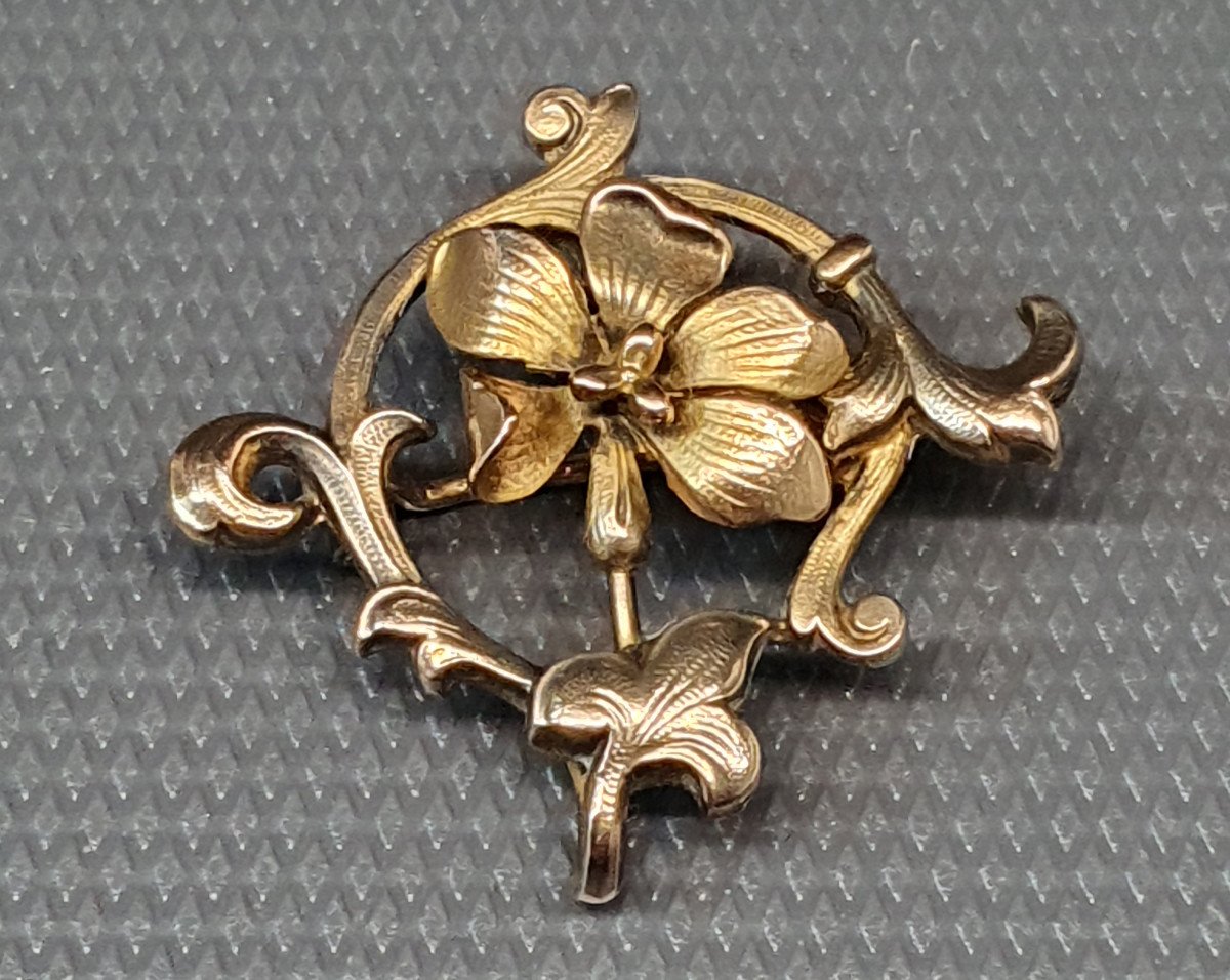 Beautiful Gold Plated Brooch