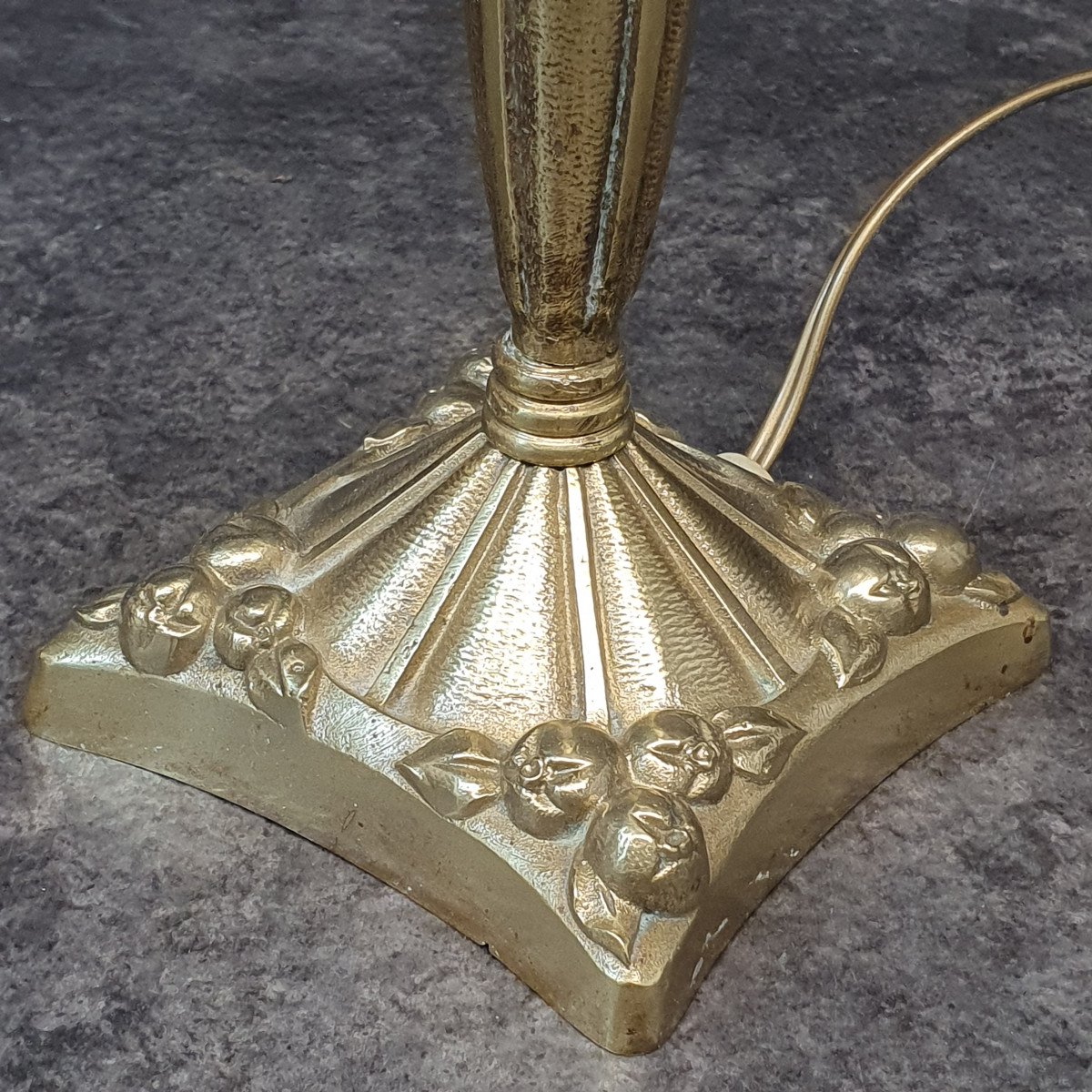 Art Deco Bronze Lamp-photo-4