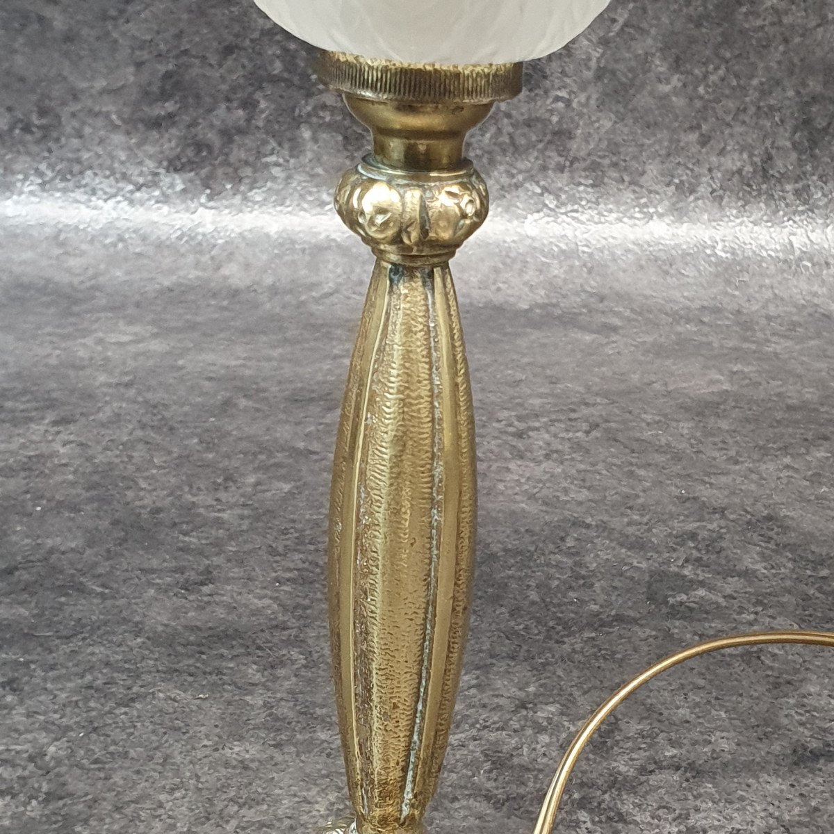 Art Deco Bronze Lamp-photo-1