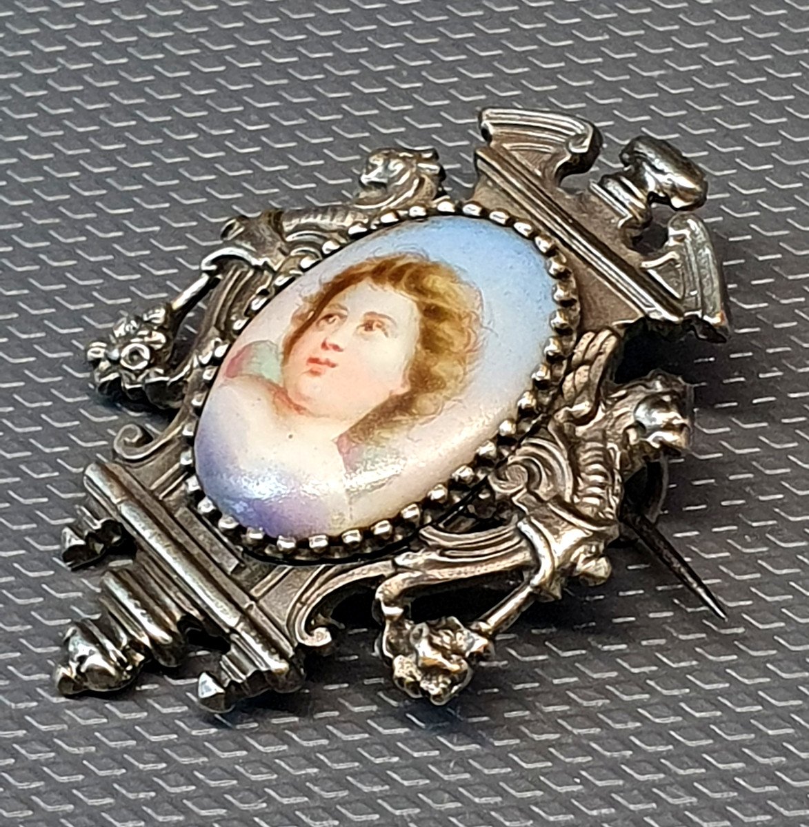 Broche Cadre Photo Et Porcelaine-photo-4