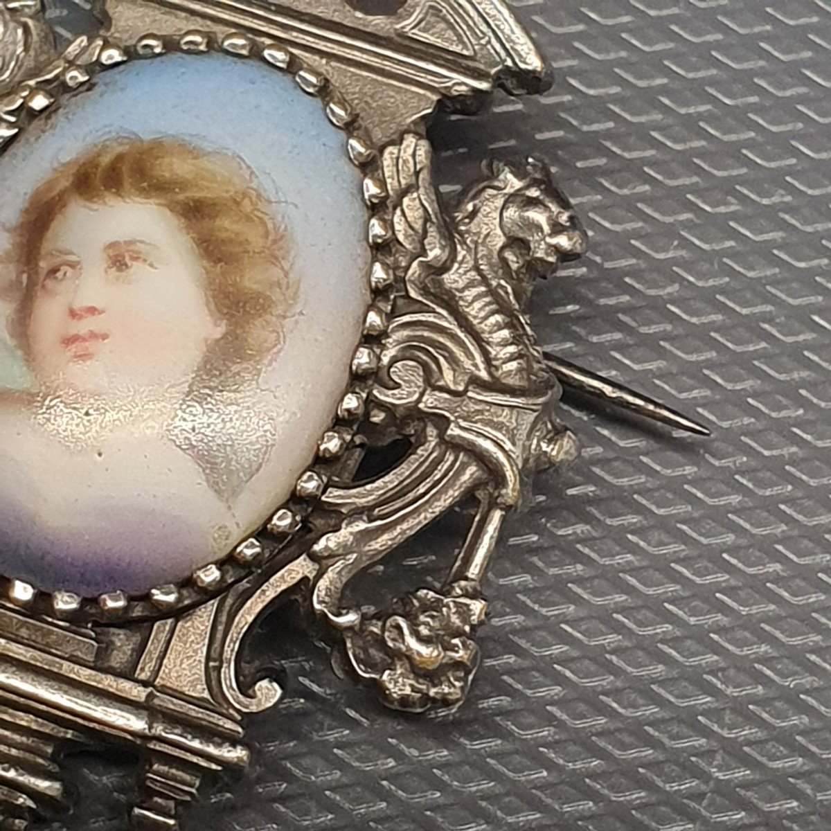 Broche Cadre Photo Et Porcelaine-photo-5