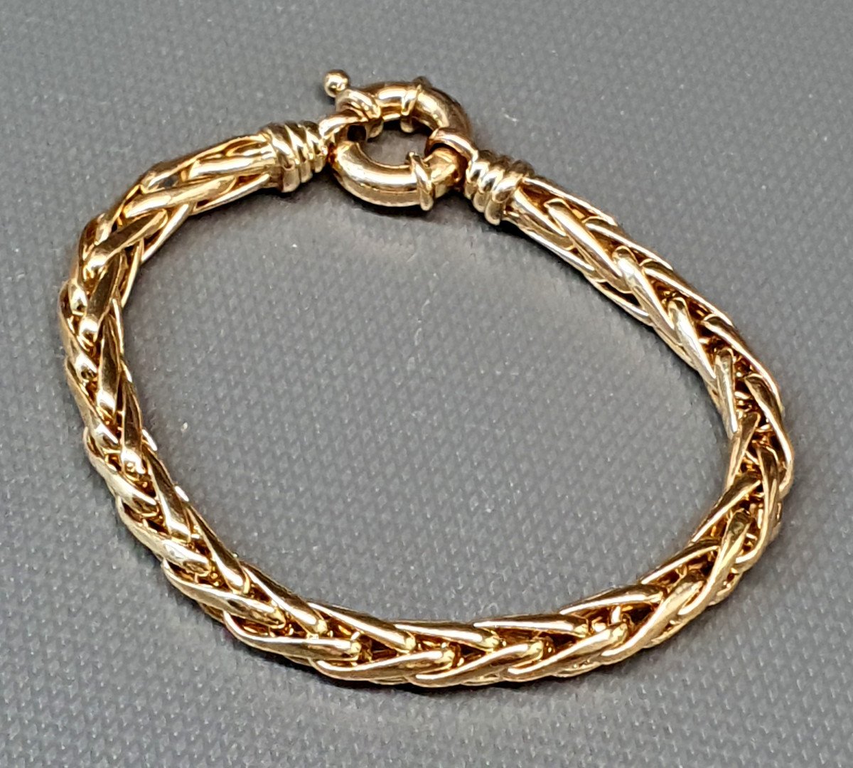 Bracelet Plaqué Or Maille Palmier