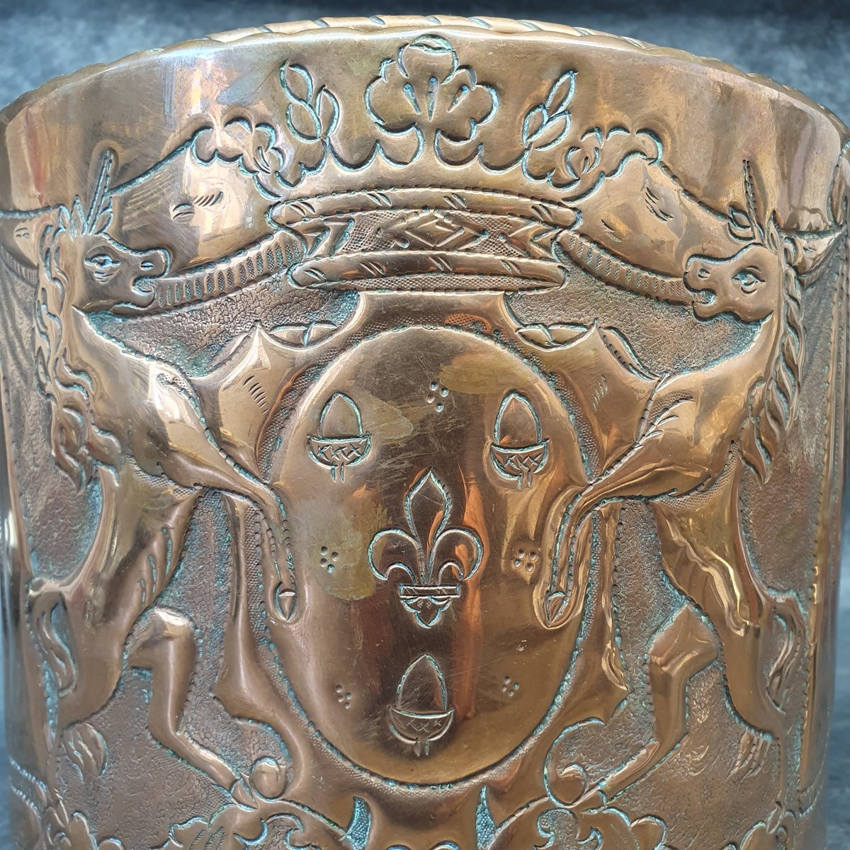Pot En Cuivre XVIII Fleur De Lys 1734-photo-6