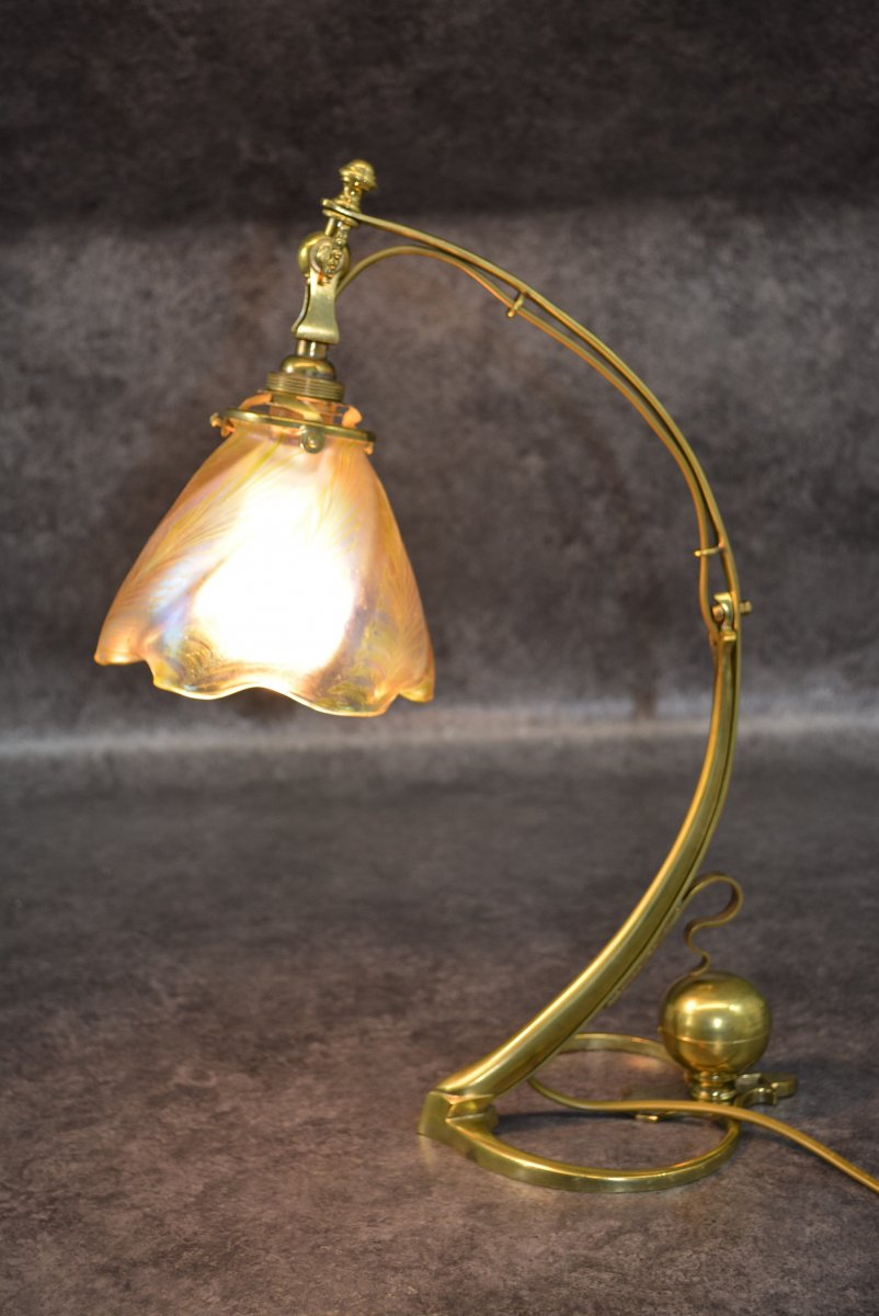 Lampe Art Nouveau Loetz -photo-8