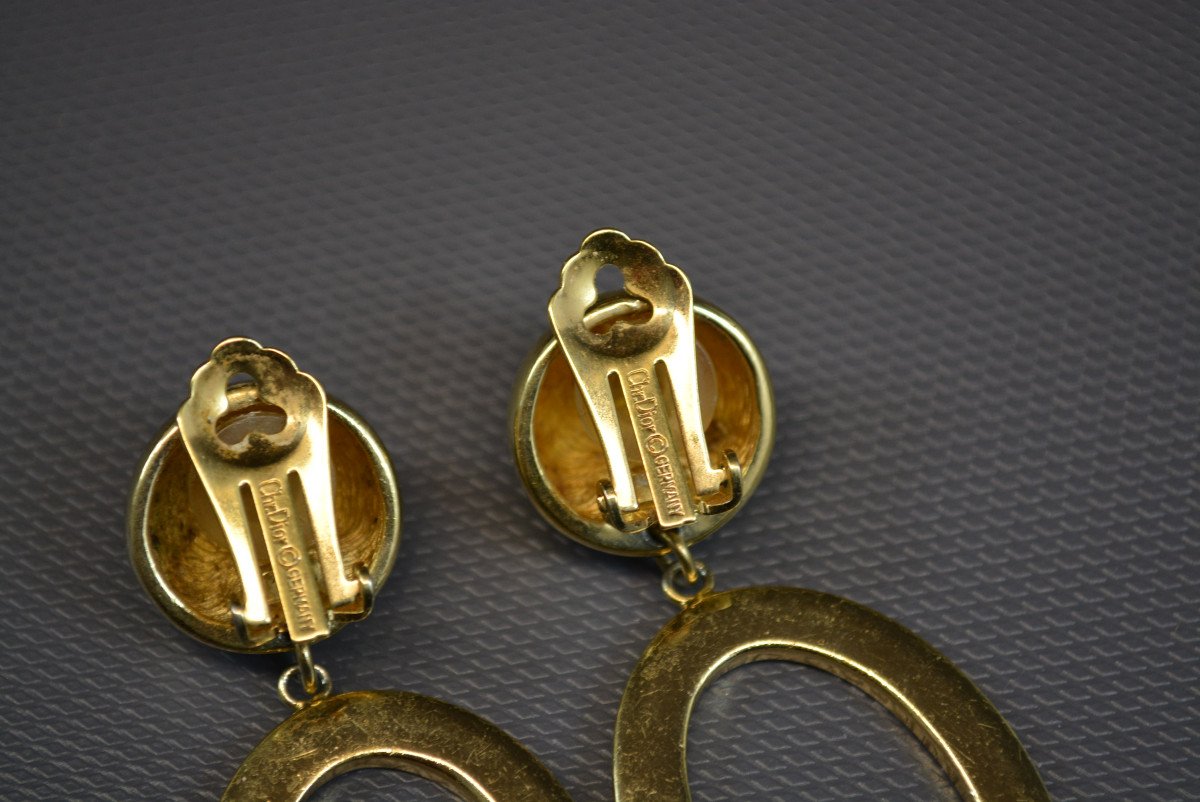 Paire De Boucle d'Oreille Christian Dior-photo-3