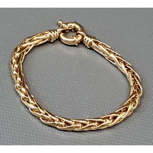 Bracelet Plaqué Or Maille Palmier