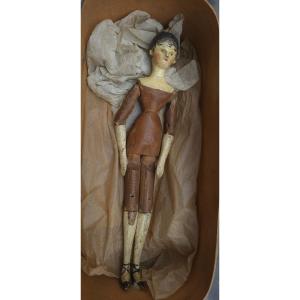 Amazing And Rare Grodnertal Doll 1840s