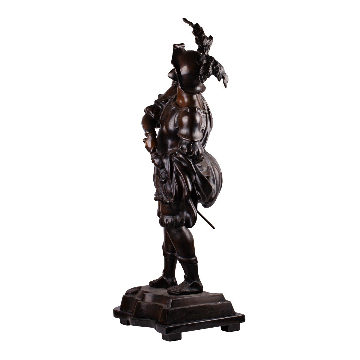 Une Sculpture Massive En Bronze « Le Guerrier » Signée Hunt-photo-3