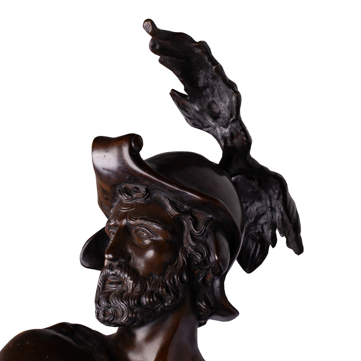 Une Sculpture Massive En Bronze « Le Guerrier » Signée Hunt-photo-4