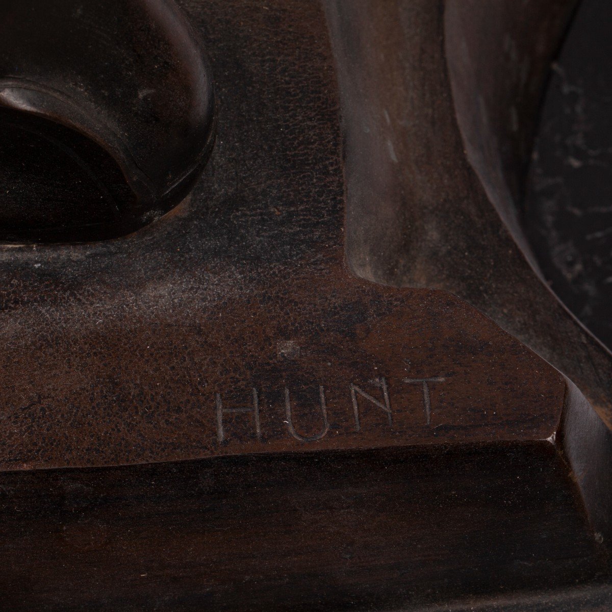 Une Sculpture Massive En Bronze « Le Guerrier » Signée Hunt-photo-2