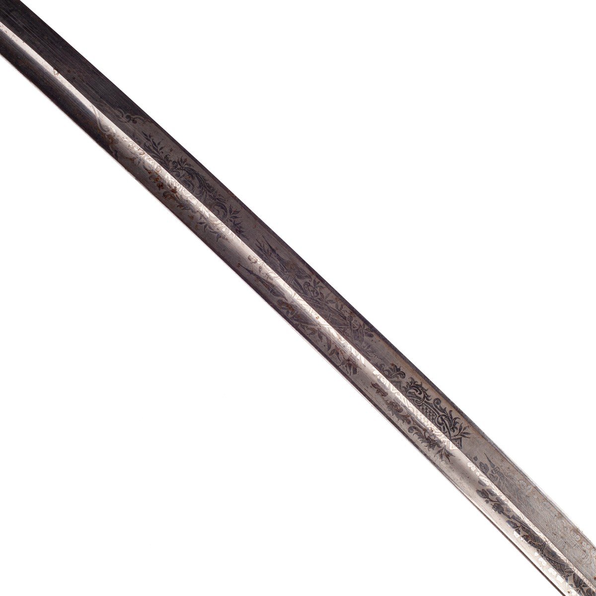 M-1881 Imperial Russian Dragoon Officer Shashka Sword With Engraved Blade Without Scabbard.-photo-6