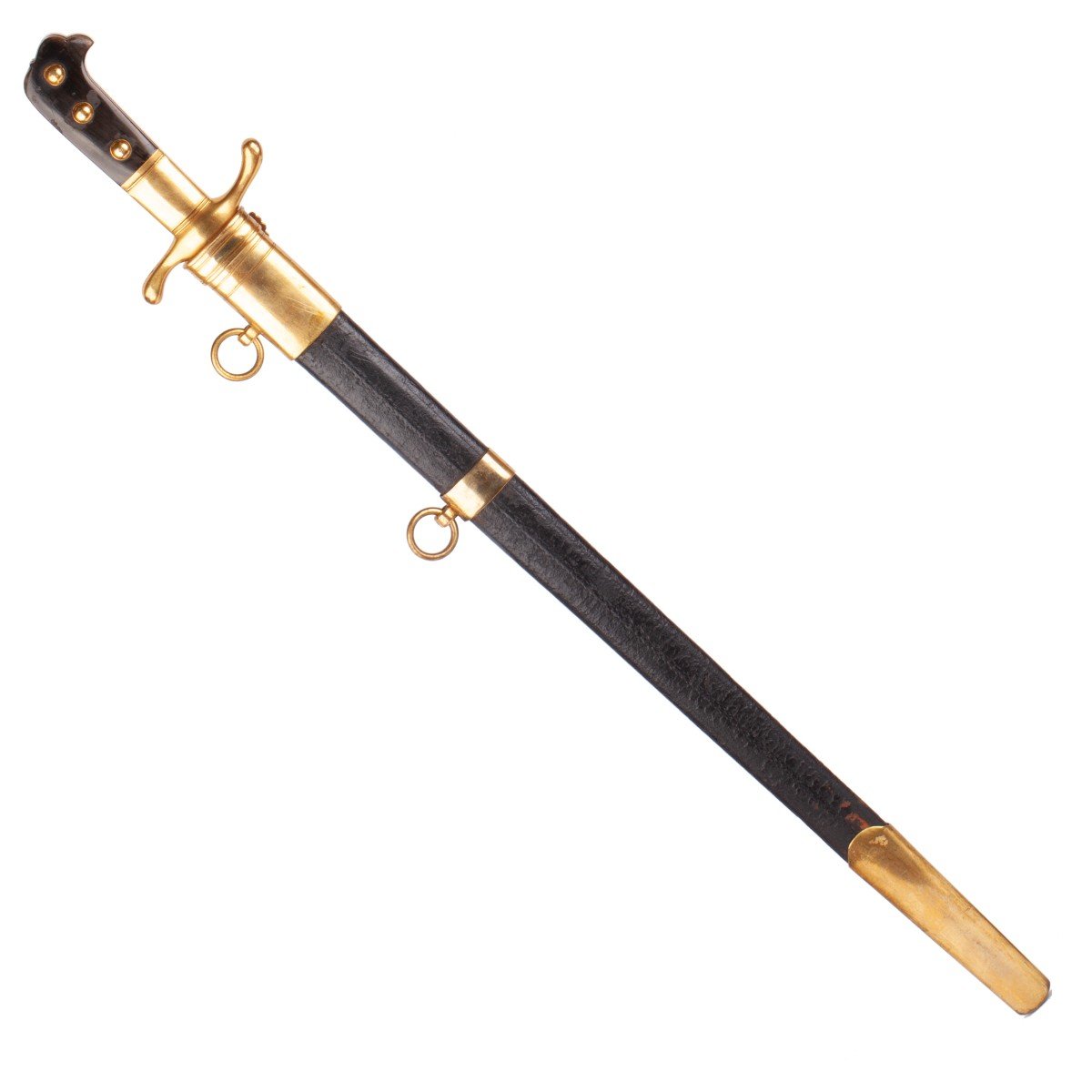 A Bavarian Hirswanger Type Presentation Weapon, Combining Dagger And Sword, With A Blade -photo-3