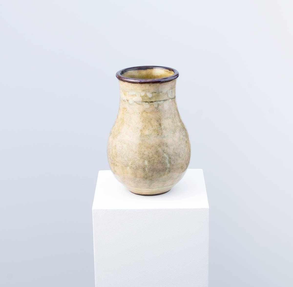 Vase Pansu En Grès - Emile Decoeur-photo-1