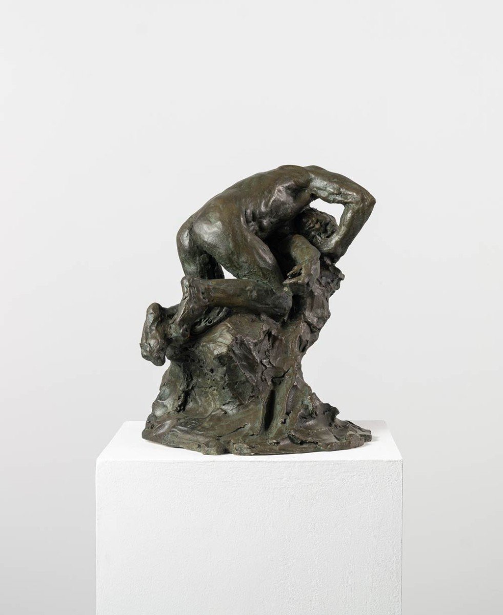 Nu masculin, sculpture en bronze – « ESCLAVE III » – Guy Le Perse-photo-2