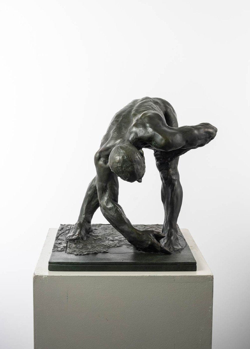 Male Nude, Bronze Sculpture – “the Architect”-photo-2