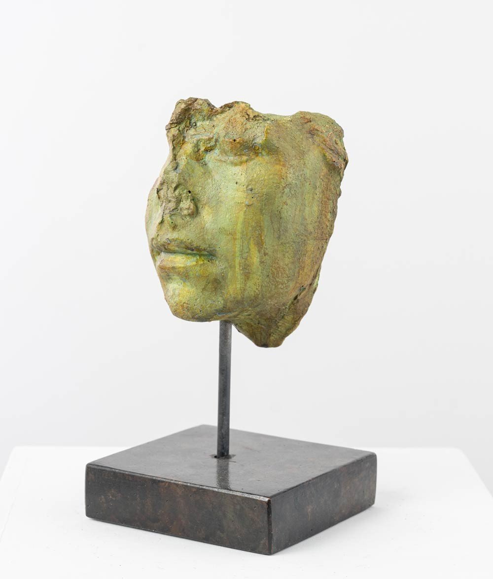 Bronze Sculpture, Face Female – “antique Mask” -photo-2