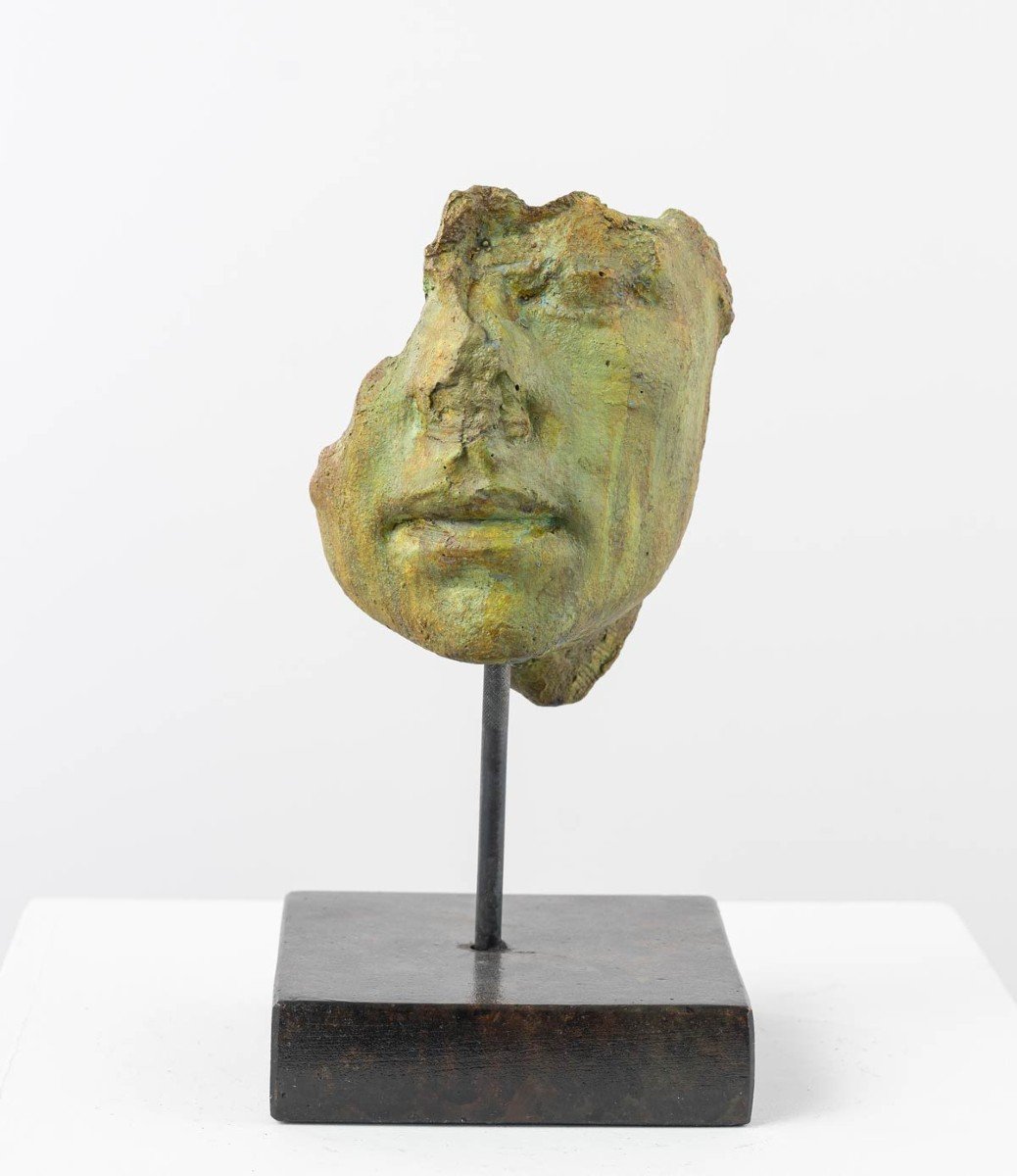 Bronze Sculpture, Face Female – “antique Mask” 