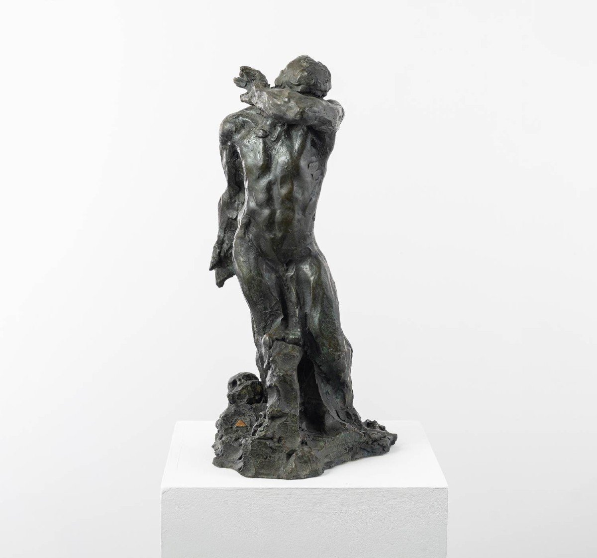 Nu Masculin, Sculpture En Bronze – « La Tombe De L’architecte » 