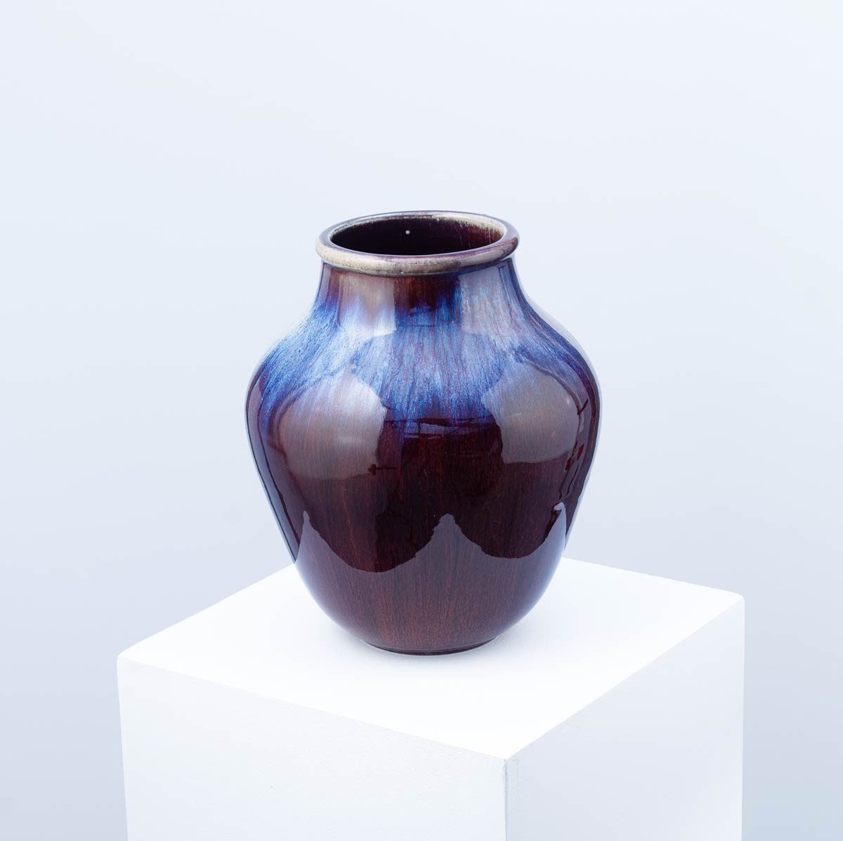 Flamed Covered Vase - Frédéric Kiefer-photo-2