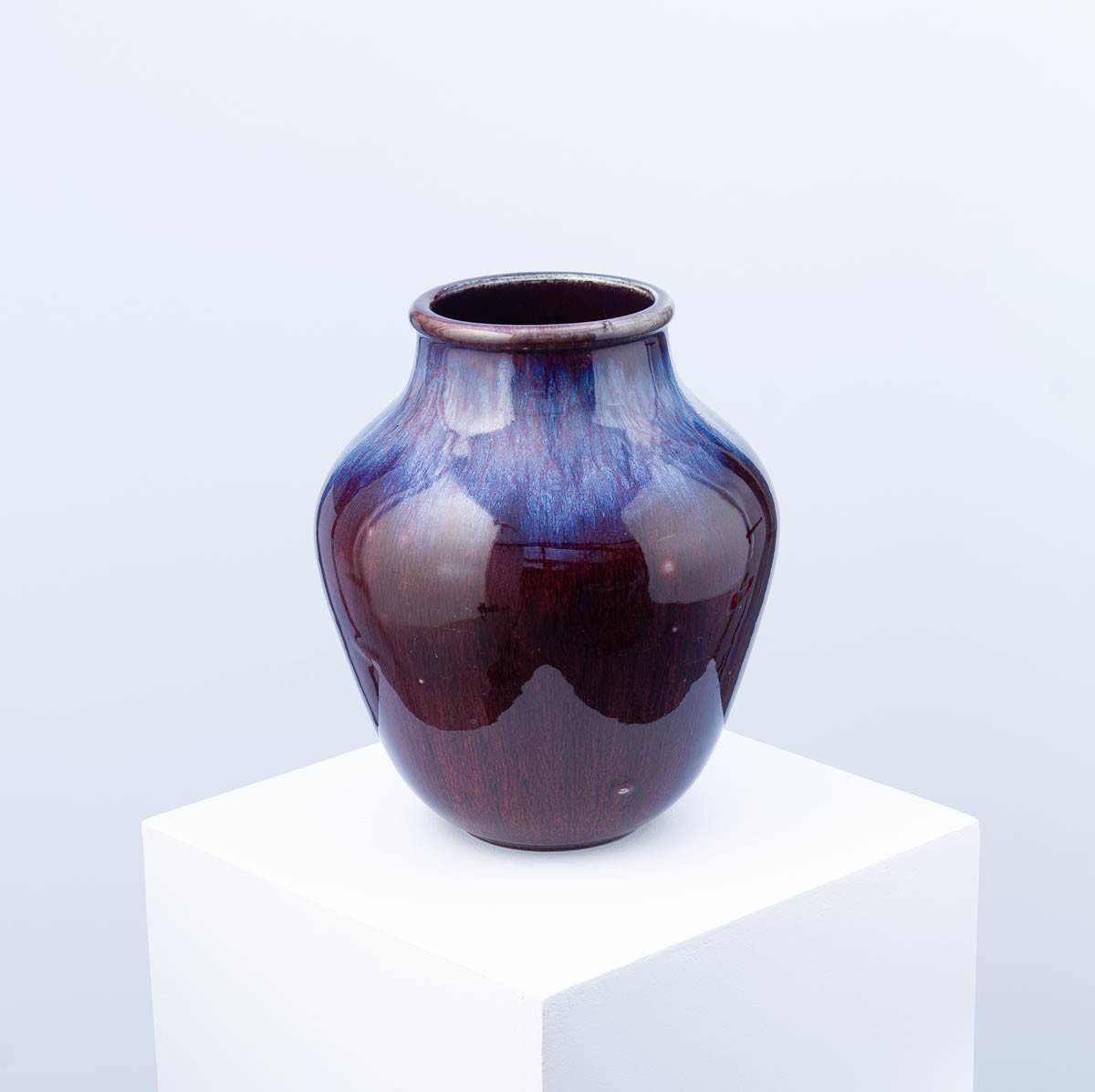 Flamed Covered Vase - Frédéric Kiefer-photo-2